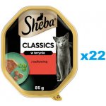 SHEBA Classics hovězí 22 x 85 g – Zboží Mobilmania