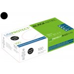 Unigloves Uniprotect nitrilové černé 100 ks – Zboží Dáma