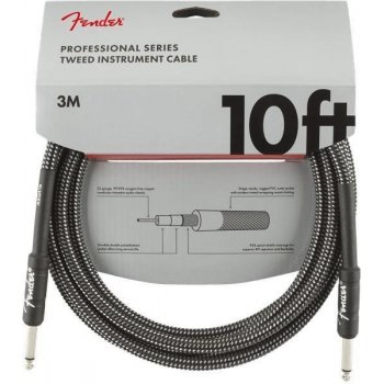 Fender Professional Series Instrument Cables 3 m Gray Tweed