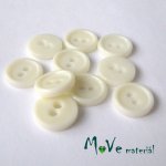 Knoflík košilový - plast 11mm, 10ks, krémový – Zboží Mobilmania