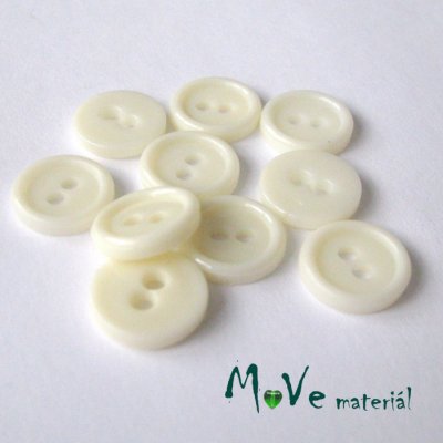 Knoflík košilový - plast 11mm, 10ks, krémový – Zboží Mobilmania