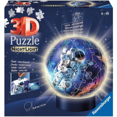 Ravensburger 3D puzzleball Svítící Astronaut 72 ks – Zbozi.Blesk.cz