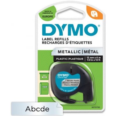 Dymo Originální pásky pro štítkovač LetraTag stříbrná metalická 12 mm x 4 m – Hledejceny.cz