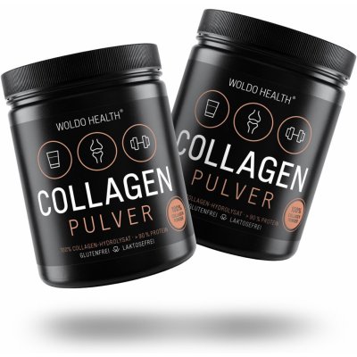 WoldoHealth Kolagen proteinový prášek 100% hovězí kolagen z pastvy 2x 500 g