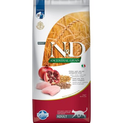 N&D Ancestral Adult Cat kuřecí maso špalda oves a granátové jablko 10 kg – Zboží Mobilmania