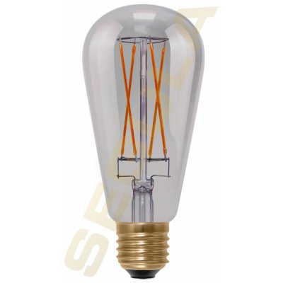 Segula 55500 LED rustika ST64 dlouhá vlákna kouřová šedá E27 5 W 21 W 200 Lm 1.900 K – Hledejceny.cz