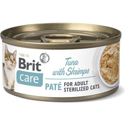 Brit Care Cat Paté Sterilized Tuna with Shrimp 24 x 70 g