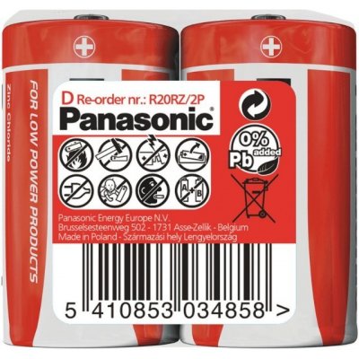 Panasonic Red Zinc D 2ks 00113622 – Zboží Mobilmania