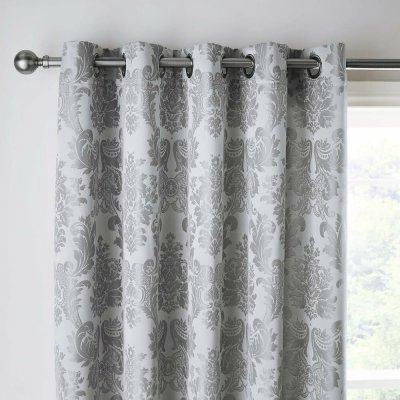 Catherine Lansfield Damask Jacquard závěs šedá – Hledejceny.cz
