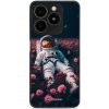 Pouzdro a kryt na mobilní telefon Realme Mobiwear Glossy Realme C61 G002G Astronaut v růžích