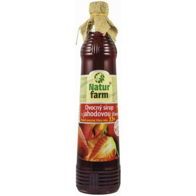 NaturFarm Sirup jahoda min. 33% 0,7 l