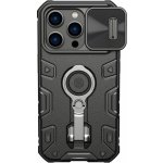 Pouzdro Nillkin CamShield Armor Pro Case iPhone 14 Pro Pancéřové kroužek stojánku u černé – Zboží Mobilmania