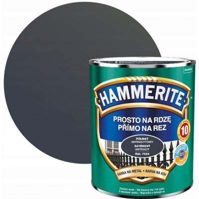 Akzo Nobel Hammerite na rez 0,7L saten antracit – Zbozi.Blesk.cz