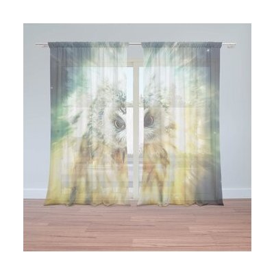Sablio Záclony Sova: 2ks 150x250cm – Hledejceny.cz