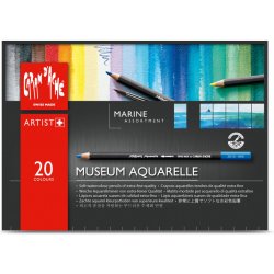 Caran d'Ache 3510.920 Museum Aquarelle Pencils Marina umělecké akvarelové pastelky sada moře 20 ks
