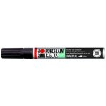 Marabu Popisovač na sklo a porcelán černý hrot 1-2 mm – Sleviste.cz
