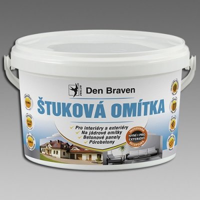 Den Braven Omítka vnitřní štuková QUARTZ ŠTUK 25 kg kbelík bílá – Zboží Mobilmania