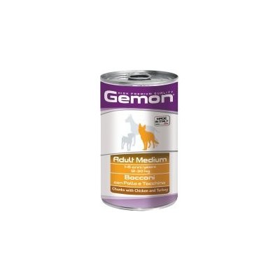 GEMON Dog HP Junior kousky kuře, krocan 415g/24bal