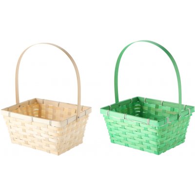 Velikonoční košík s pohyblivým uchem, 23 × 18,5 × 11,5 cm, mix 2 barev – Hledejceny.cz