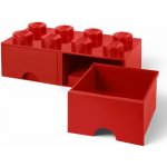 LEGO® Úložný box 250 x 502 x 181 se šuplíky červená – Zboží Dáma