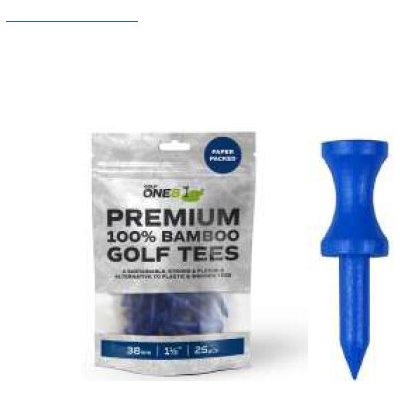 GOLF ONE8 Premium 100% Bamboo Golf Tees 38mm (1a1/2") - modrá 25ks – Zboží Dáma