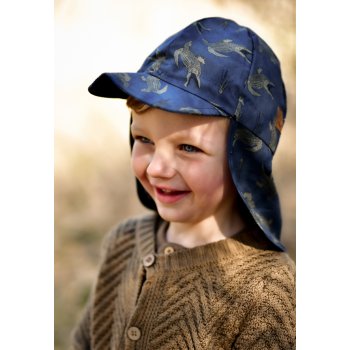 Mikk Line Dětský klobouček proti slunci bavlna Blue Nights