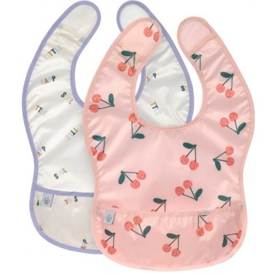 Lässig Babies Lightweight Bib Happy Fruits cherry – Sleviste.cz