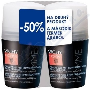 Vichy Homme roll on 2 x 50 ml dárková sada