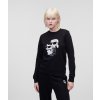 Dámská mikina Karl Lagerfeld mikina IKONIK 2.0 SWEATSHIRT BLACK