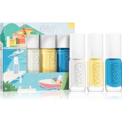 Essie Summer Mini Trio Under The Sun bílá lak na nehty 5 ml 1 Blanc + lak na nehty 5 ml 648 Summer Soul Stice + lak na nehty 5 ml 219 Bikini So Teeny