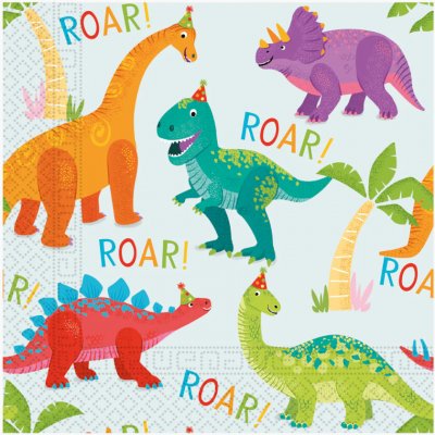 Procos Papírové ubrousky dinosauři 33x33cm 20ks – Hledejceny.cz