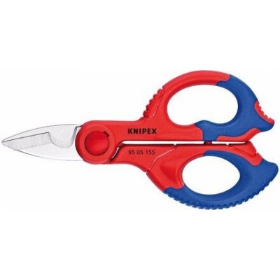 KNIPEX nůžky elektrikářské, nerez, tvrdost 56 HRC, vícesložková rukojeť se skelným vláknem 9505155SB – Zboží Dáma