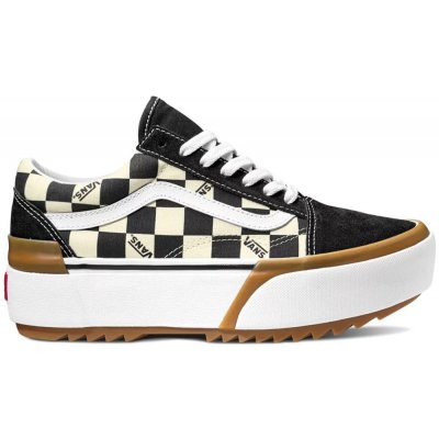 Vans Old Skool Stacked checkerboard multi/true white – Zboží Mobilmania