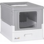 PawHut krytá toaleta 47,5 x 36,7 x 36,7 cm – Sleviste.cz