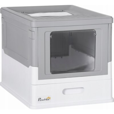 PawHut krytá toaleta 47,5 x 36,7 x 36,7 cm – Sleviste.cz