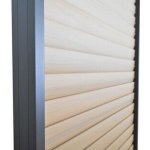 Rojaplast PANEL ZASTÍNĚNÍ WOOD, SKLÁPĚCÍ LAMELY, HORIZONTÁLNÍ 1,3 m pro bioklimatickou pergolu – Zboží Mobilmania
