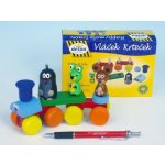 Detoa dřevěný vláček Krtek a mašinka – Zboží Dáma