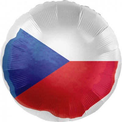 Amscan Balonek fóliový Česká vlajka 43 cm – Zboží Mobilmania
