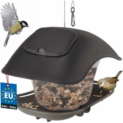 Prosperplast krmítko pro ptáky BIRDYFEED SQUARE šedý kámen 24,8 cm – Zboží Dáma