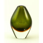 Skleněná váza Oliva Verde 17 cm – Hledejceny.cz