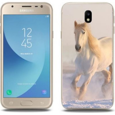 Pouzdro mmCase Gelové Samsung Galaxy J3 (2017) - kůň ve sněhu – Zbozi.Blesk.cz