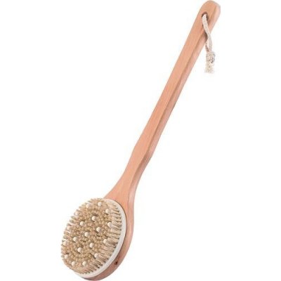 MSV exfoliační kartáč na záda Natur s dlouhou rukojetí dřevo 145876 – Zboží Mobilmania