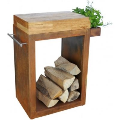 ARTISS Stůl Corten malý 60 x 45 x 91 cm - dřevo – Hledejceny.cz