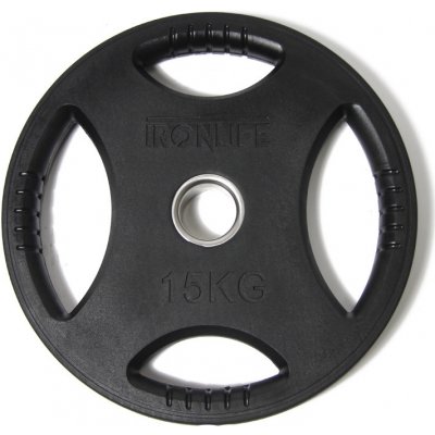 IRONLIFE Premium Rubber Olympijský kotouč 15 kg, 50 mm – Hledejceny.cz