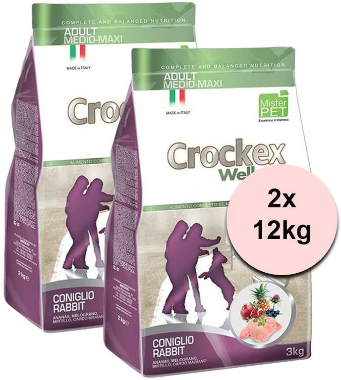 Crockex Wellness Adult Rabbit & Rice 2 x 12 kg
