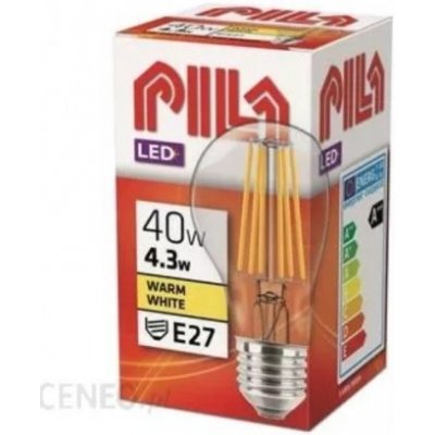 Pila LED žárovka A60 E27 40W 827 CL ND 470Lm čirá – Hledejceny.cz