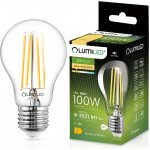 Lumiled Lumiled LED žárovka E27 A60 11W , 100W 1521lm 3000K Teplá 360° Filament – Hledejceny.cz