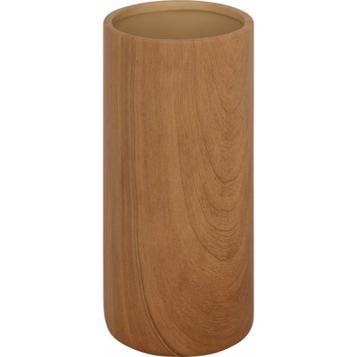 Atmosphera Keramická váza SAO, efekt dřeva, 20 cm hnědý – Zboží Mobilmania
