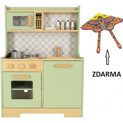 KIK KX4625 Dřevěná kuchyňka MDF Mint pro děti – Zboží Mobilmania