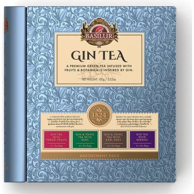 Basilur Gin & Tonic Tea Blue Book Assorted přebal 32 x 1,5 g – Sleviste.cz